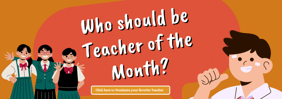 Banner - Teacher of the Month
