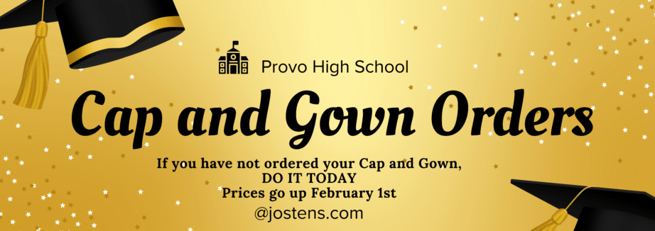 Banner - Cap and Gown orders through Jostens